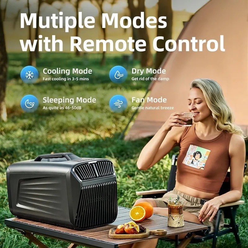 Outdoor Power Vac - 5200BTU Tragbare Klimaanlage für Zelte, energiesparend