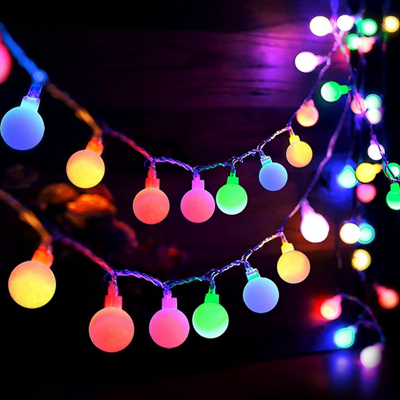 Outdoor Power For Gazebo - Runde Glühbirnen-Lichterkette für den Außenbereich, USB-betrieben,