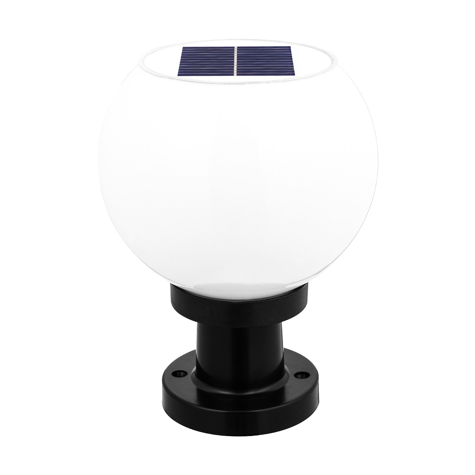 Outdoor Powerwall - Runde LED-Solar-Wand-Säulenlampe, wasserdichte Gartenleuchte für den