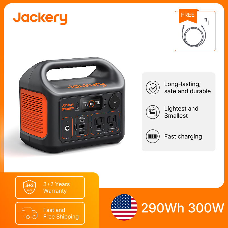 Outdoor Powerwall - Jackery Tragbare Powerstation Explorer 300 Neu