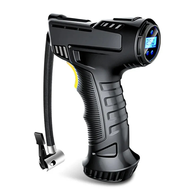 Air Compressor Portable - Auto-Luftkompressor Automatisch Aufladbar Kabellos/Kabelgebunden Digitaler Tragbarer