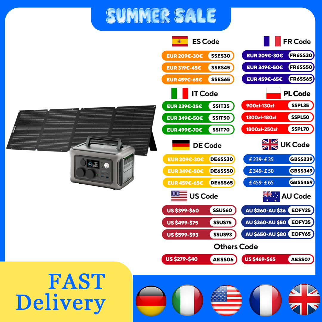 Outdoor Power Generator - ALLPOWERS R600 Kraftwerk 299 Wh 600