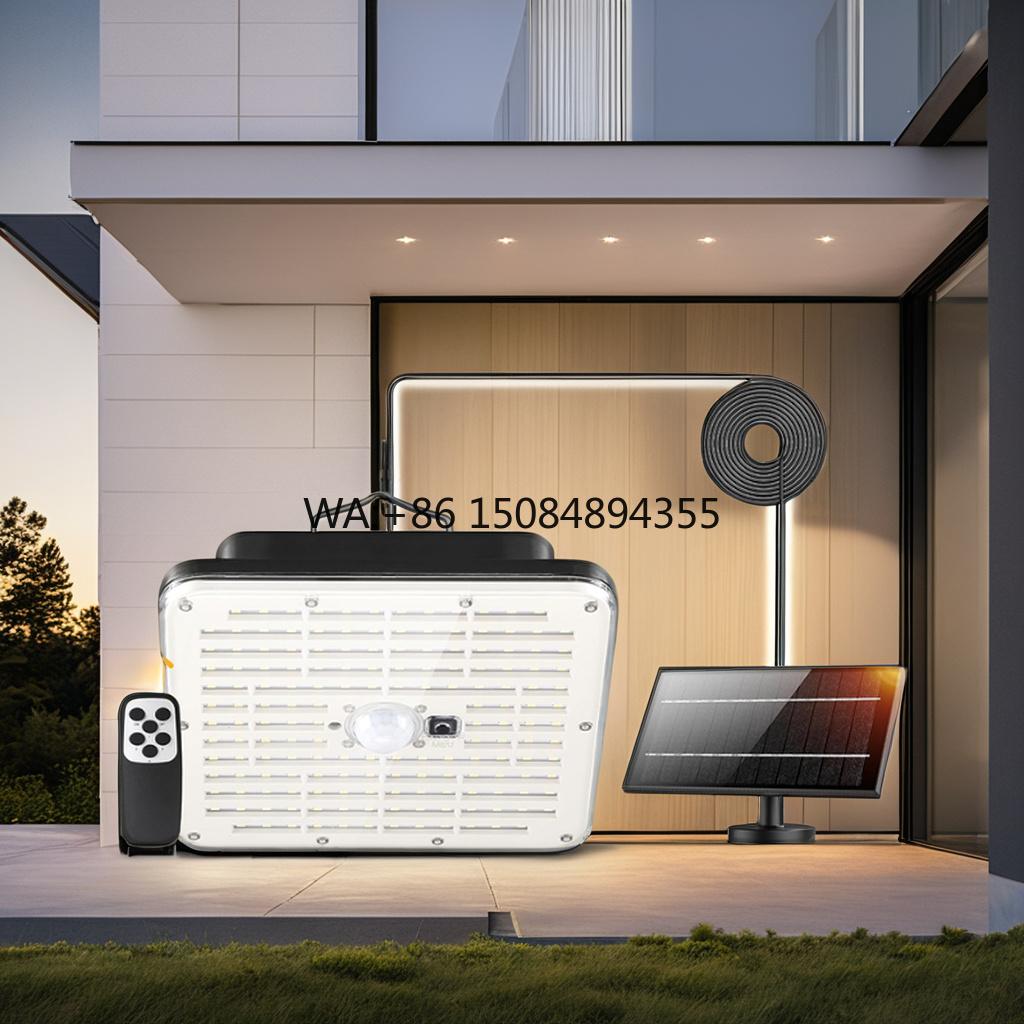 Outdoor Power For Gazebo - Solarbetriebene LED-Pendelleuchte mit Fernbedienung für Innen/Außen,