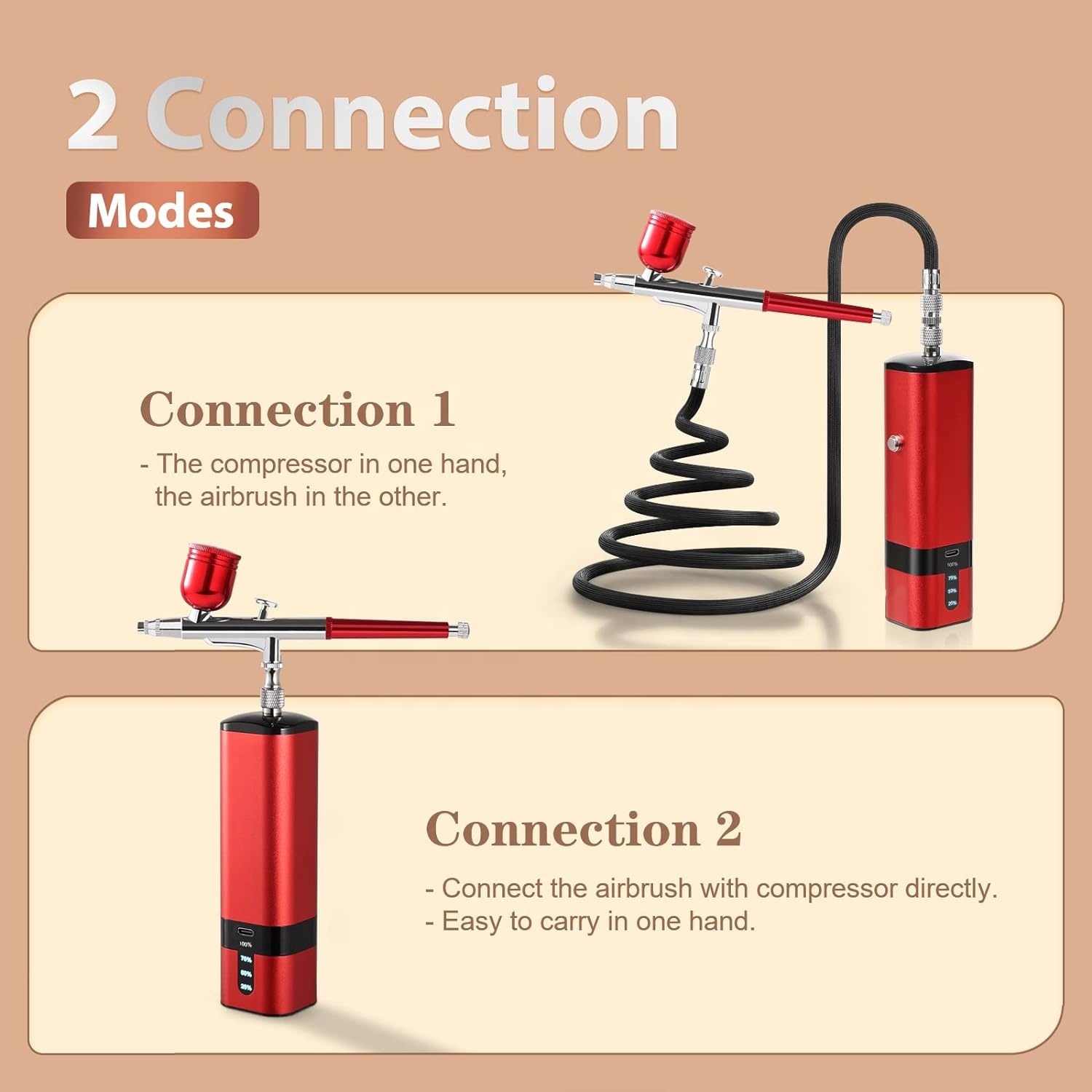 Airbrush-Set mit Kompressor, 3 – Air Compressor Portable Bewertung und Preis
