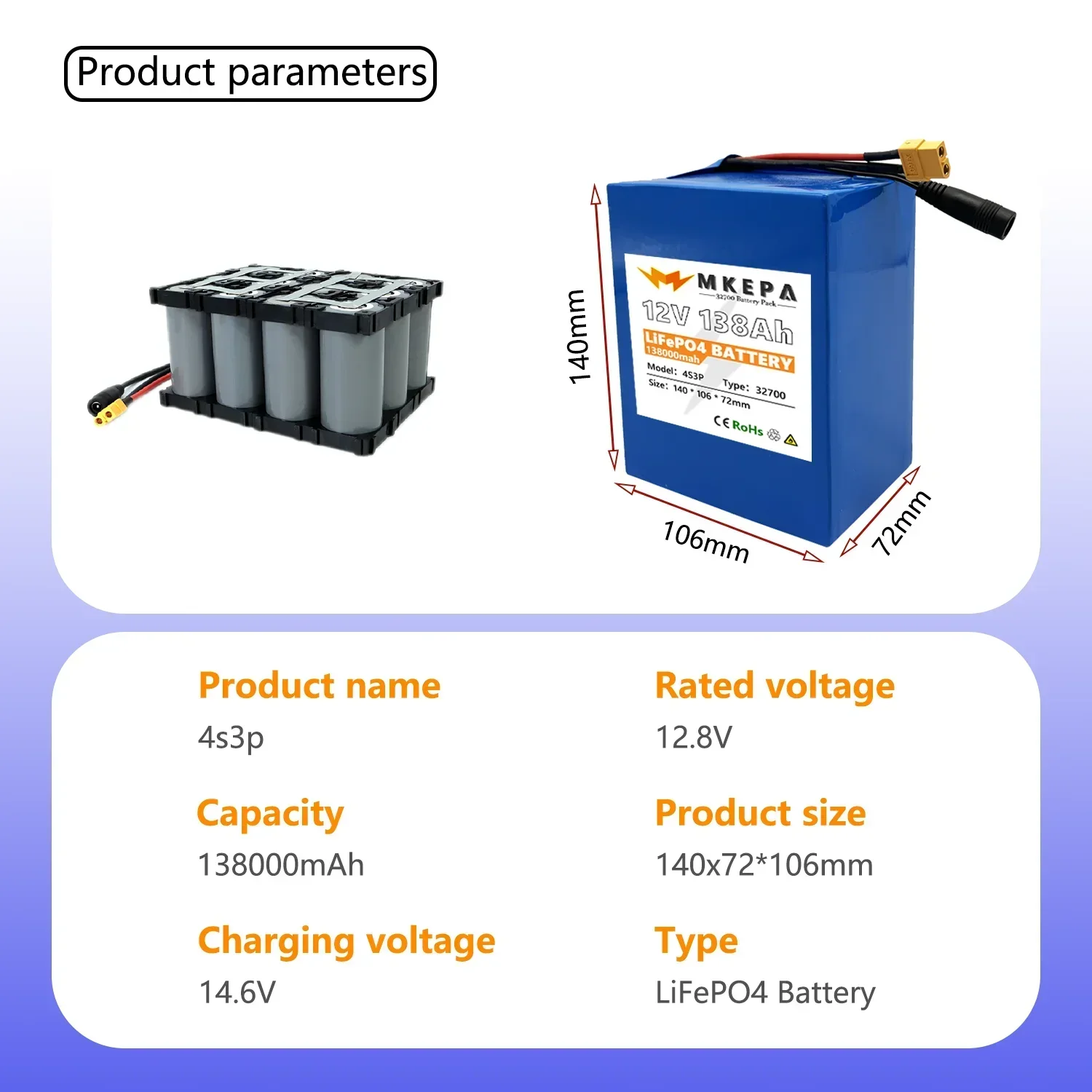 Neuer 32700 12V 4S3P Lithium-B – Outdoor Uninterruptible Power Supply Bewertung und Preis