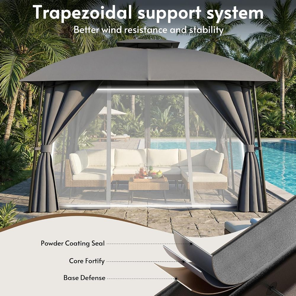 Outdoor-Pavillon 1012 mit LED- – Outdoor Power For Gazebo Bewertung und Preis