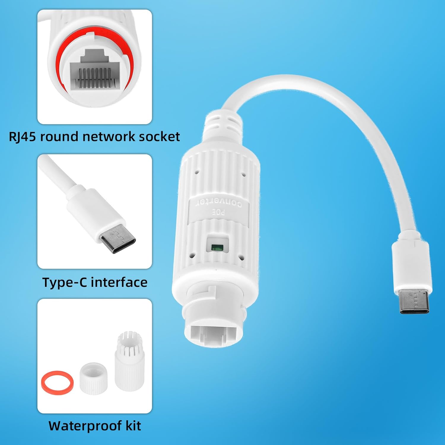 POE zu USB-C Stromwandler Outd – Outdoor Power Adapter Usb C Bewertung und Preis