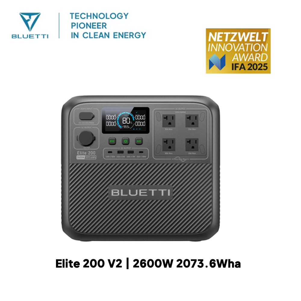 【Renew】BLUETTI Elite 200 V2 Tr – Outdoor Powerwall Bewertung und Preis
